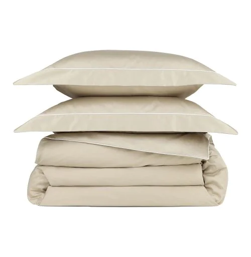Housse de Couette et Taies d'Oreiller à Volants Timeless Satin 1