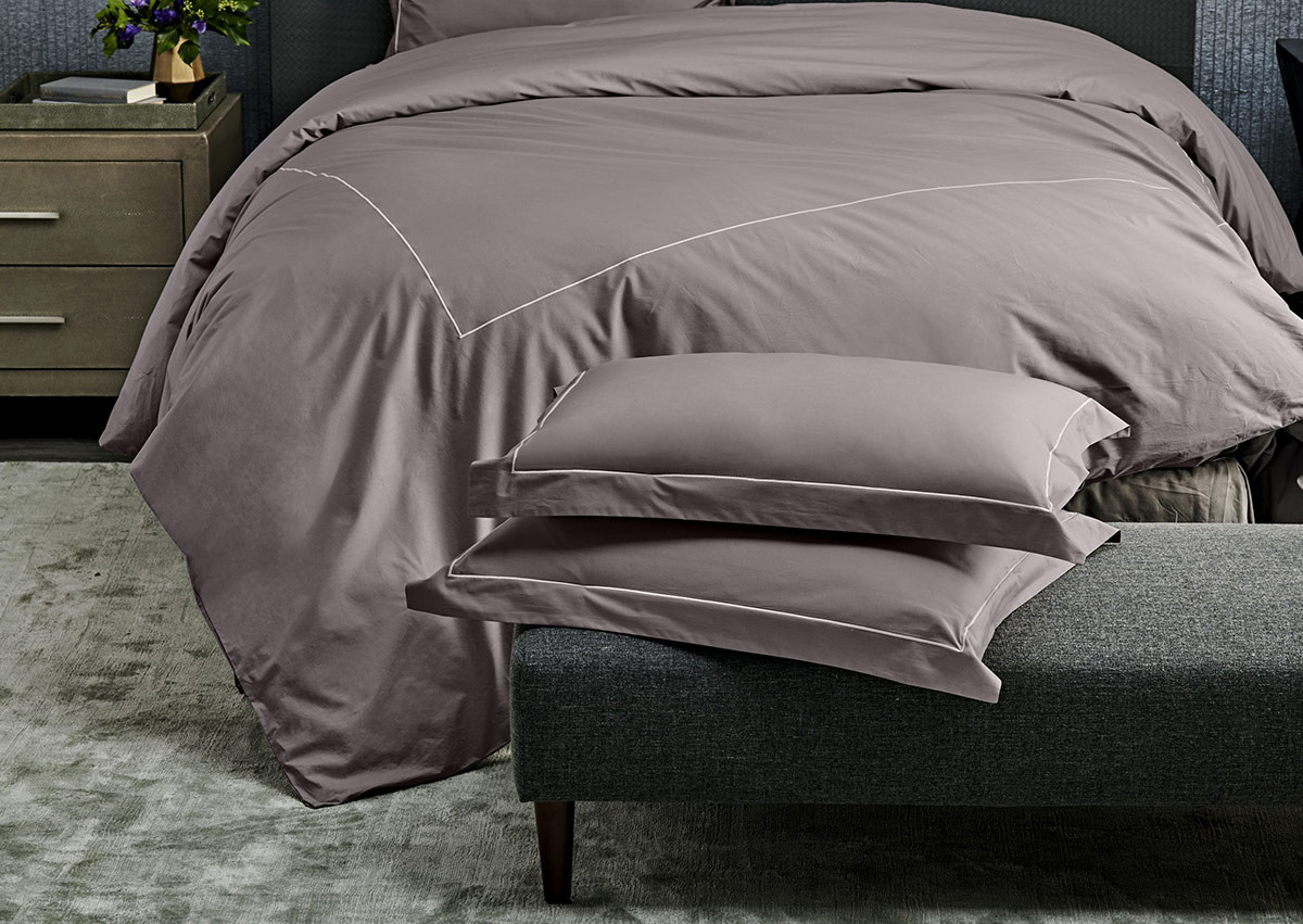 Ivory Sateen Pillow Shams  Sofitel Boutique Cotton sateen Duvet Covers,  Sheets and More