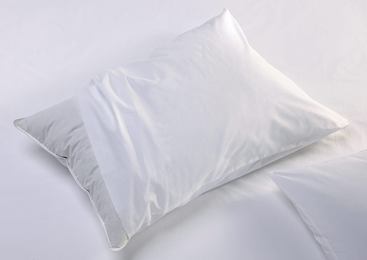 protège-oreiller de protection, lot de 2, 65 x 65 cm avec housse